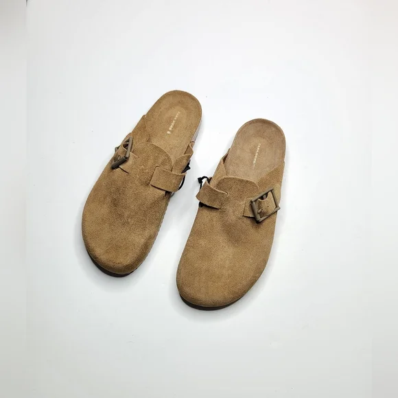 [SOLD]NWT Zara Size Women US 8 / EU 39 / Men 6 Suede Clogs 2110/100 - Picture 3 of 7